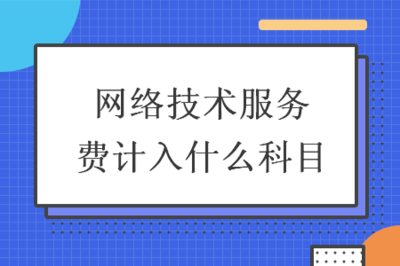 網絡技術服務費與網絡技術咨詢服務的會計科目解析